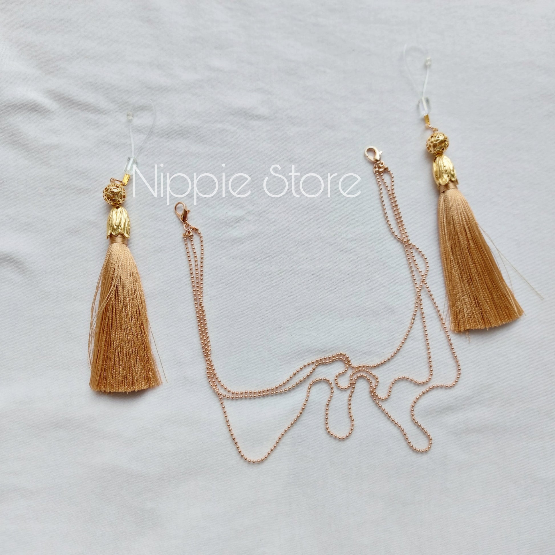 Gorgeous luxurious nipple jewelry nippie with silk – Nippie Store